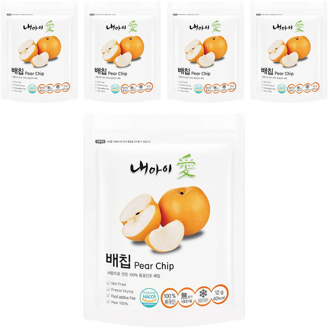 내아이애 과일 배칩, 12g, 5개