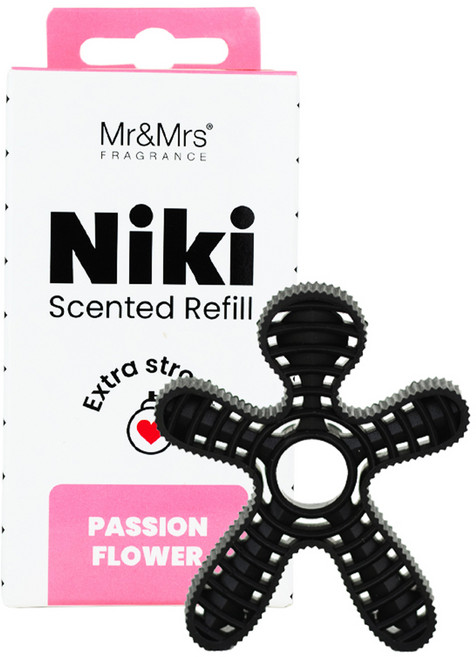 Mr&Mrs FRAGRANCE Niki 車用芳香劑補充包, 熱情花香, 1個