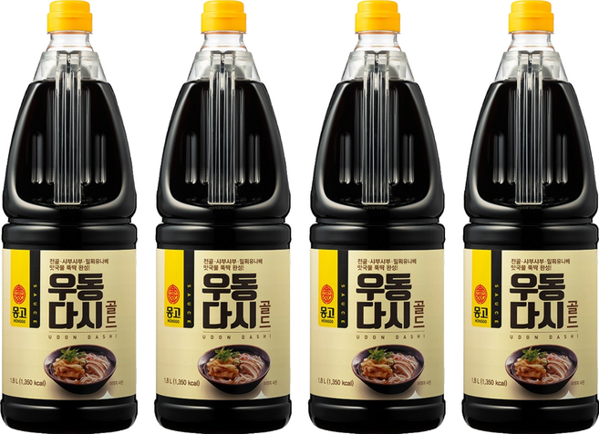 몽고간장 우동다시 골드, 1.8L, 4개