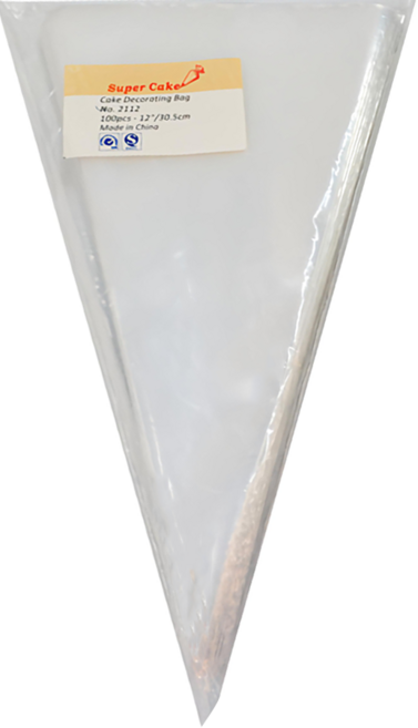 SL 塑膠擠花袋, 透明, 1包