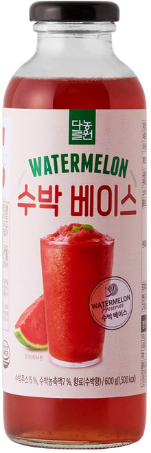 다농원 수박 베이스 음료, 600g, 1개