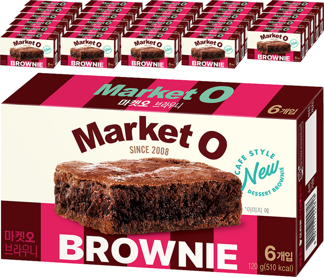 마켓오 브라우니 6p, 120g, 40개