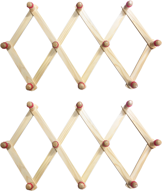 원목 논슬립 도깨비 자바라 옷걸이, 내츄럴, 2개