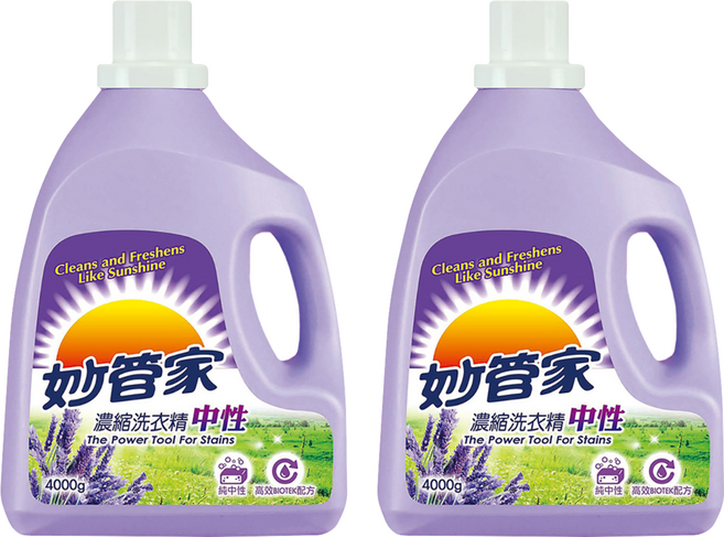 Magic Amah 妙管家 濃縮洗衣精 中性, 4kg, 2桶