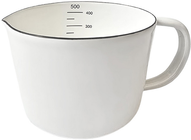 SADOMAIN 仙德曼 琺瑯量杯 SV305, 白色, 500ml, 1個