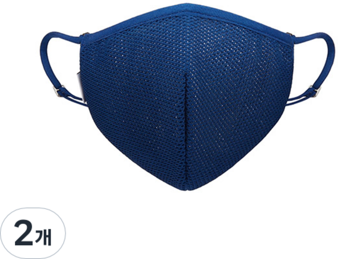 에이퓨리 에어라이트 여름쿨링 성인용 마스크 샤인블루 M, 1개입, 2개