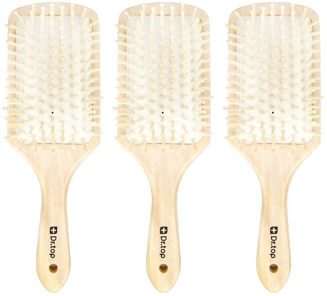 닥터탑 리르 미라클 볼륨 헤어 브러쉬, 혼합색상, 3개