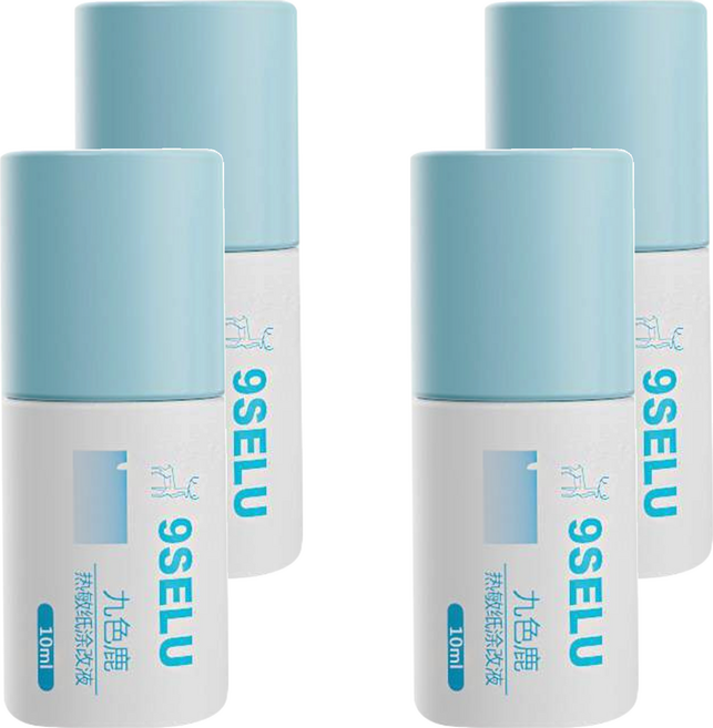 9SELU 九色鹿 熱敏紙塗改液 一般款 10ml, 4瓶