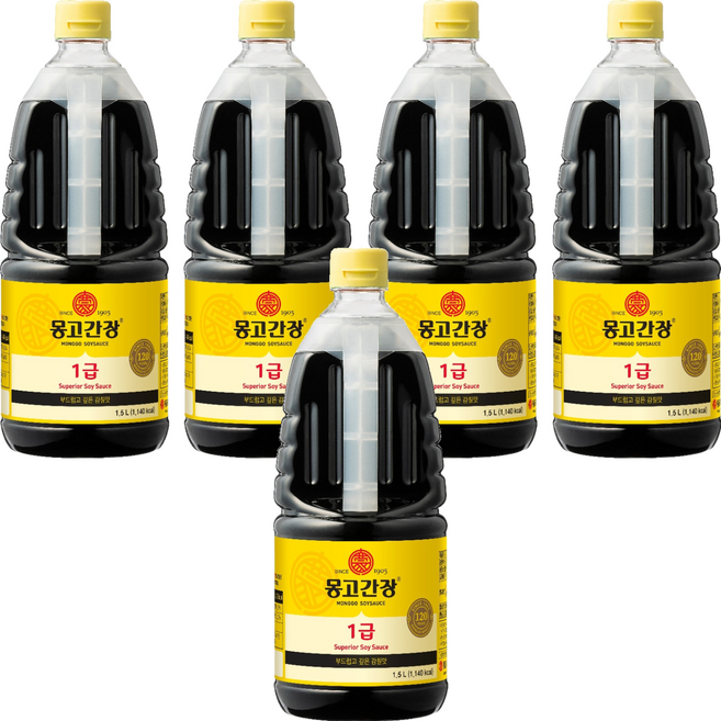 몽고간장 1급, 1.5L, 5개