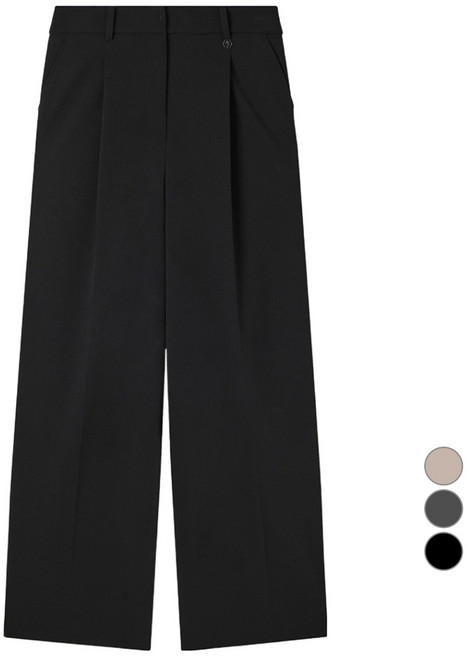 Roem 女款單褶寬版全日西裝褲 基本款