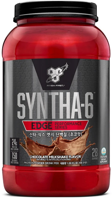 비에스엔 신타6 엣지 단백질 파우더 초코맛 28회분, 1.12kg, 1개 - 쿠팡