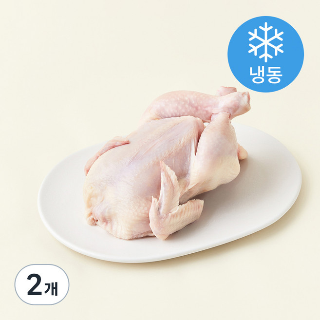 올계 유기농인증 영계 (냉동), 500g, 2개