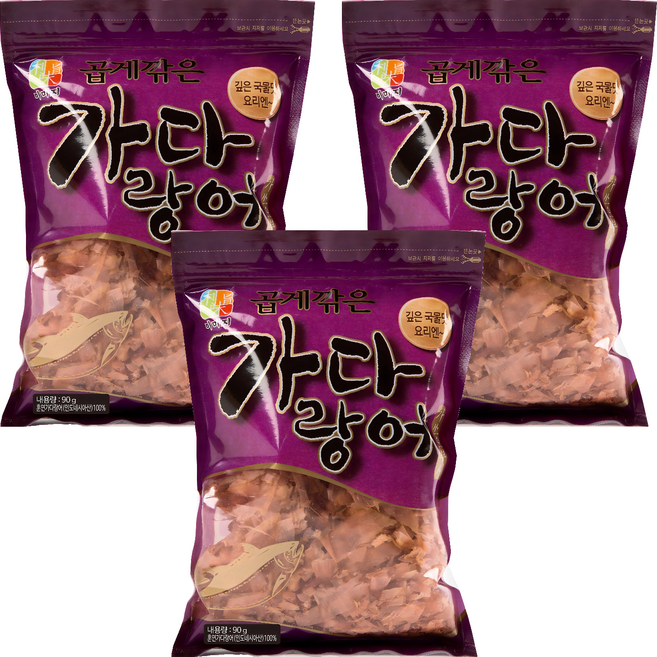 석하 곱게깎은 가다랑어 가쓰오부시, 90g, 3개