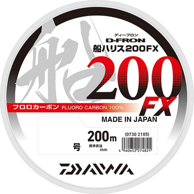 DAIWA 大和 釣線 D-FRON 船用子線 200 FX #3, 透明, 1個