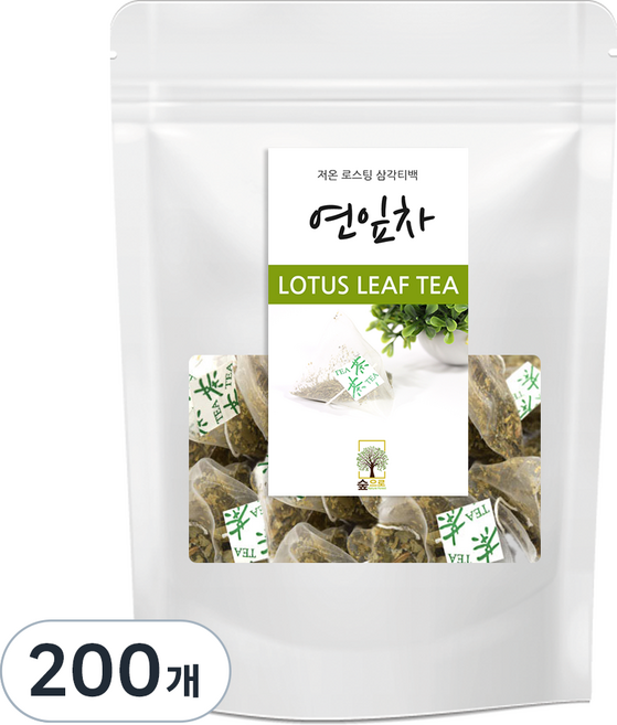 숲으로허브 연잎차 삼각티백, 1g, 100개입, 2개