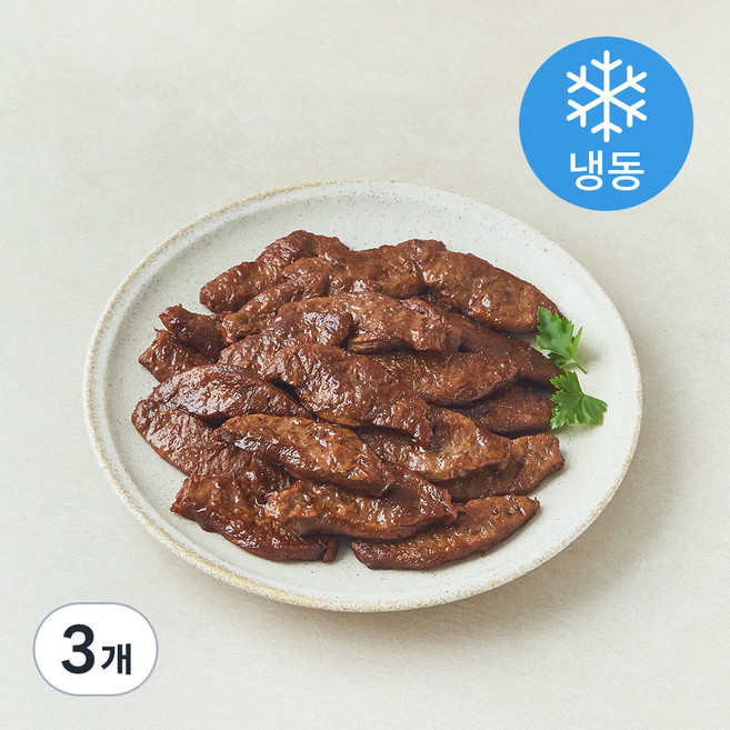 풀스키친 식물성 지구식단 콩단백 숯불직화구이 (냉동), 500g, 3개