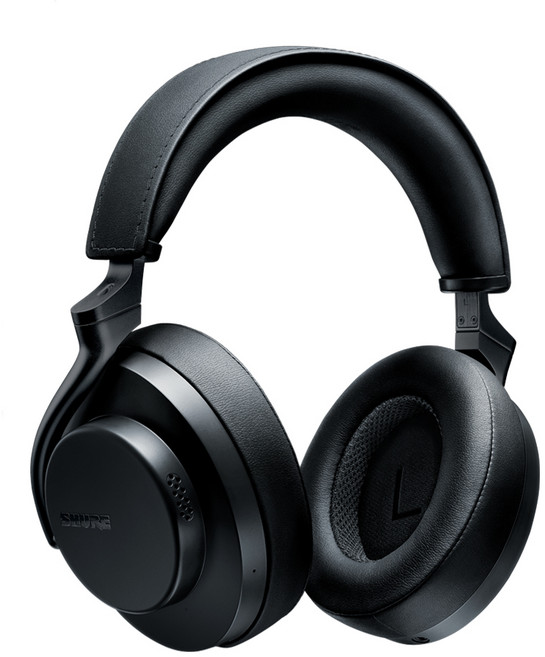 슈어 노이즈 캔슬링 블루투스 헤드폰 AONIC 50 GEN2 블랙 액티브노이즈캔슬링(ANC) 45시간 멀티단자