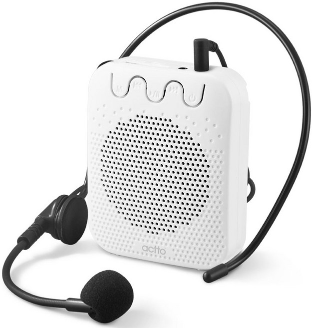 엑토 라우드 블루투스 마이크 앰프, MIC-16, 화이트, 1개