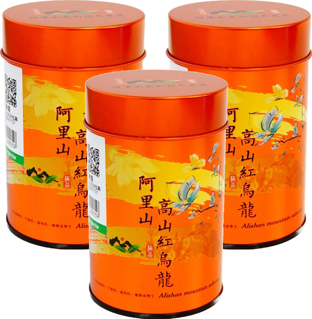 有嘉木茶研所 阿里山高山紅烏龍 75g 茶香縈繞回甘順口, 1入, 3罐