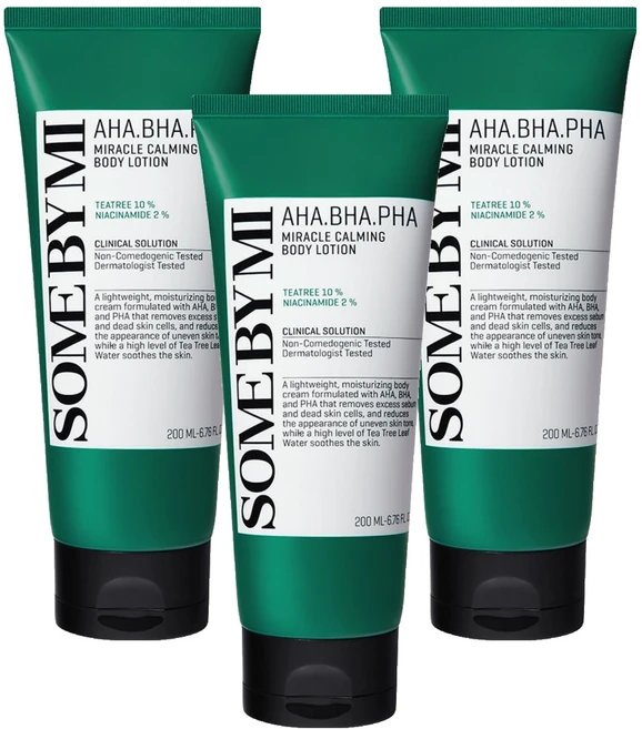 썸바이미 아하 바하 파하 미라클 카밍 바디 로션 로즈마리잎오일향, 200ml, 3개 - 쿠팡