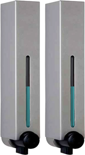 욕실 물비누 디스펜서, 실버, 2개