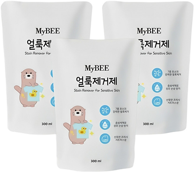 마이비 얼룩제거제 리필, 300ml, 3개