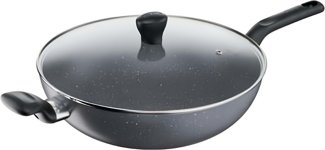 Tefal 特福 礦石灰系列 不沾炒鍋加蓋, 32cm, 1個
