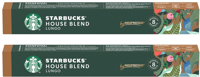 스타벅스 하우스블렌드 네스프레소 캡슐커피, 5.7g, 10개입, 2개