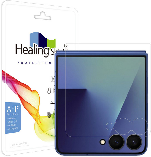 힐링쉴드 올레포빅 외부액정 보호필름 2p 세트, 1개