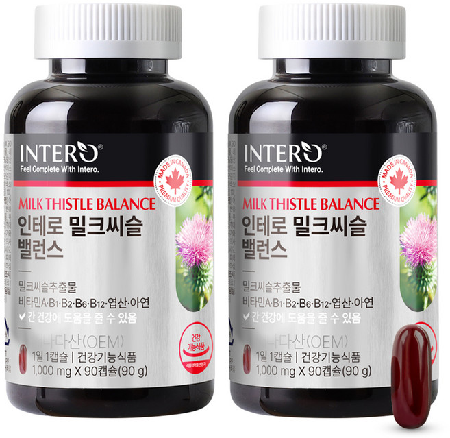인테로 밀크씨슬 밸런스, 90g, 2개