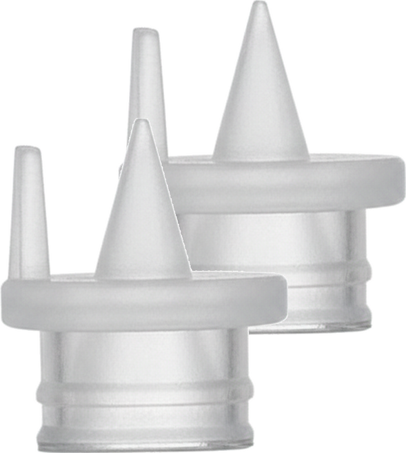 YOUHA 優合 吸乳器專用配件 鴨嘴閥門 3 x 3 x 3cm 2入, 透明色, 1組