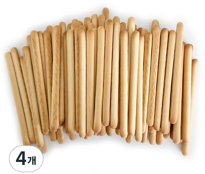 쿠킹스토리 미니 롱스틱 과자 11cm, 240g, 4개