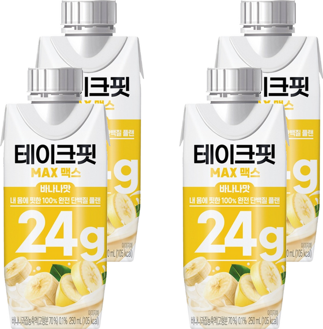 TAKEFIT 香蕉風味蛋白飲, 250ml, 4瓶