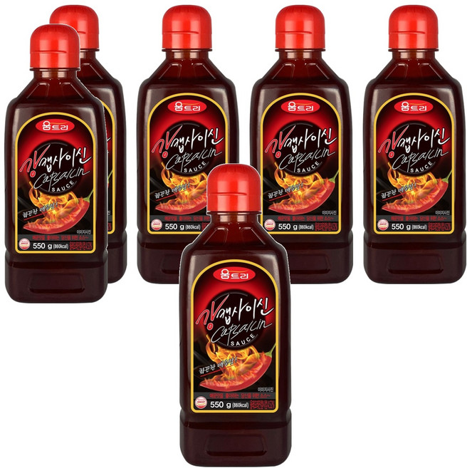 움트리 강캡사이신 액상소스, 550g, 6개