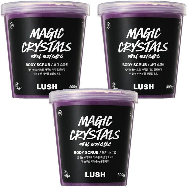 러쉬 매직 크리스탈스 보디 스크럽, 300g, 3개 - 쿠팡