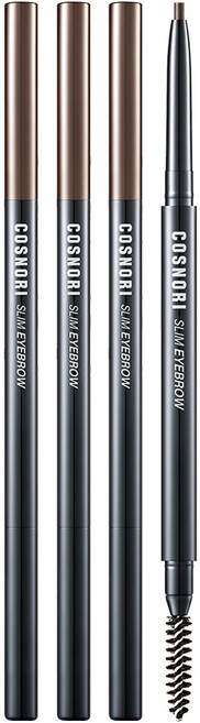 코스노리 슬림 아이브로우 오토 펜슬 0.13g, 04초코무스, 3개