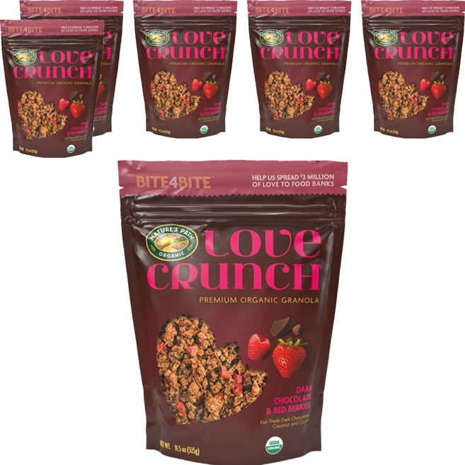 러브크런치 다크초코 앤 베리 시리얼, 325g, 6개