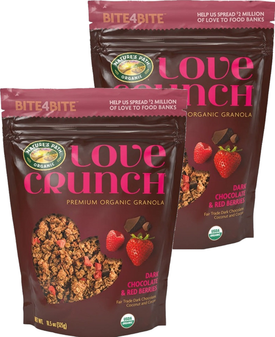 러브크런치 다크초코 앤 베리 시리얼, 325g, 2개