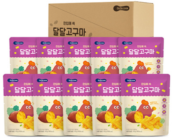 Box_베베쿡 달달고구마, 60g, 10개