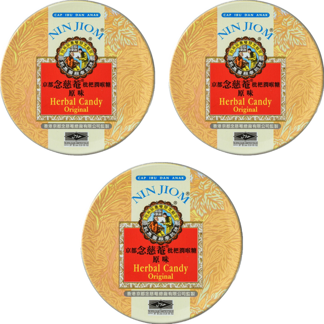NIN JIOM 京都念慈菴 香草糖 原味, 60g, 3個