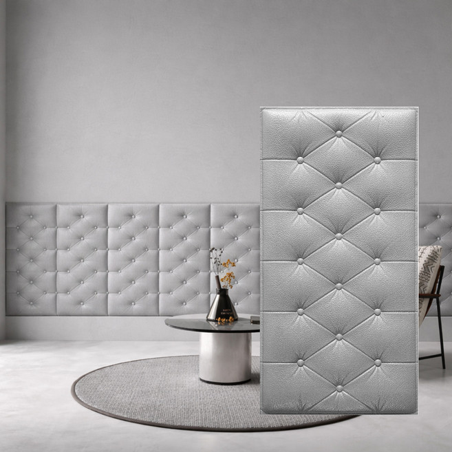 온아름 두꺼운 3D 벽보호 패드 충격방지 셀프접착 폼블럭, 그레이, 10개