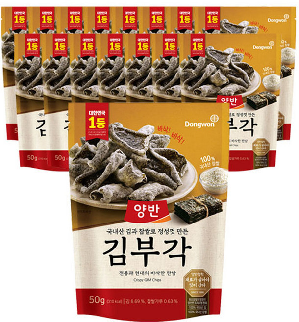 양반 김부각, 50g, 16개
