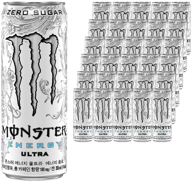 몬스터에너지 울트라 음료, 355ml, 48개 - 쿠팡