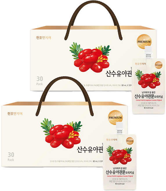 천호엔케어 산수유 야관문즙 오리지널, 60개, 80ml