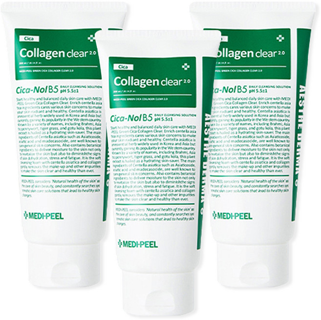 메디필 그린 시카 콜라겐 클리어 젤클렌저 2.0, 300ml, 3개