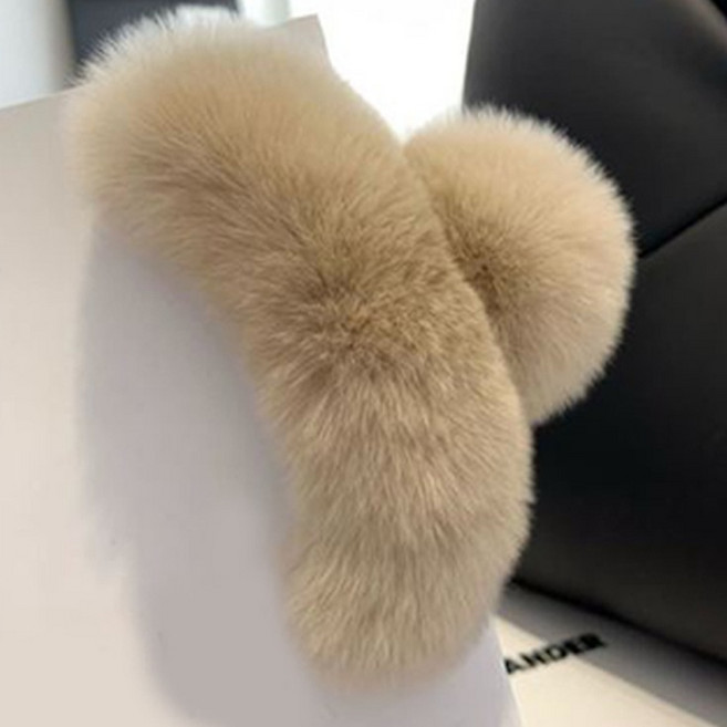 수스다 인조 밍크퍼 집게핀 12cm