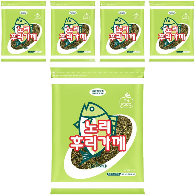 이엔푸드 노리 후리가께, 500g, 5박스