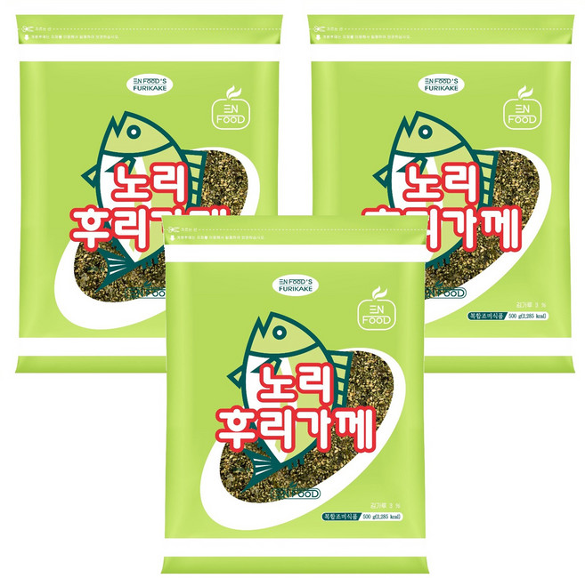 이엔푸드 노리 후리가께, 500g, 3박스