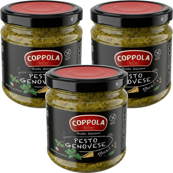 COPPOLA 柯波拉 義大利起司松子青醬, 180g, 3罐