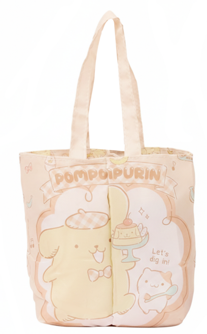Sanrio 三麗鷗 雙杯飲料袋 CA930-8, 雲朵布丁狗 米黃色, 1個